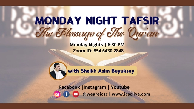 Monday Night Tafsir