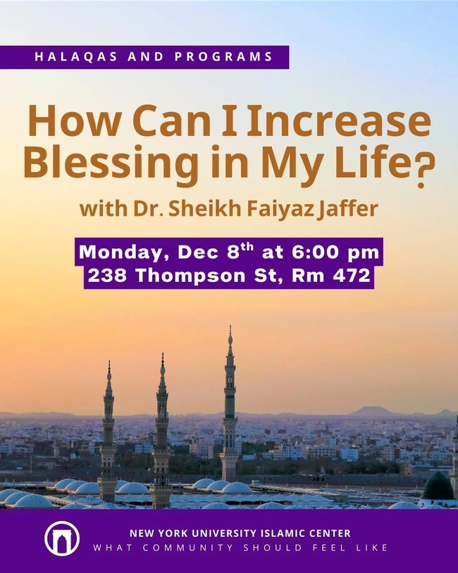 Increase Your Blessings with Dr. Sheikh Faiyaz Jaffer