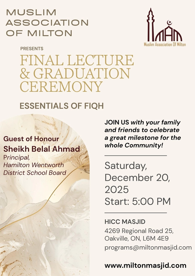 Final Lecture & Graduation Ceremony