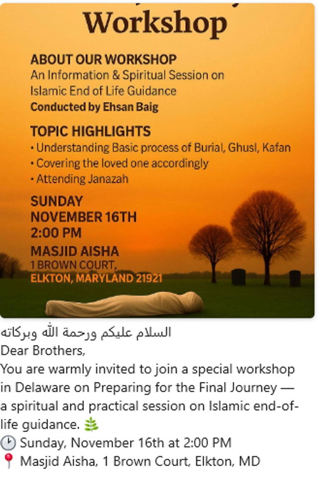 Preparing for the Final Journey