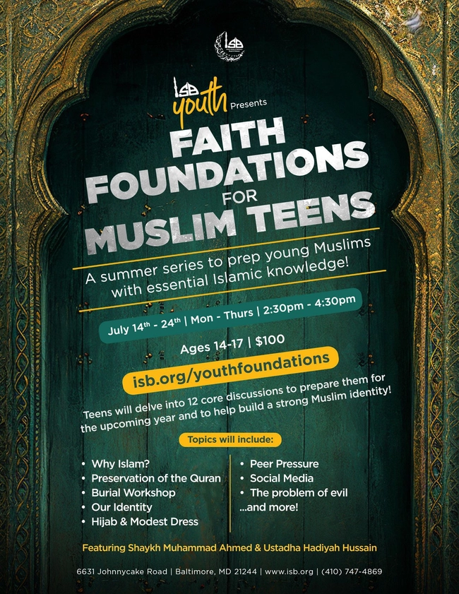 Faith Foundations for Muslim Teens