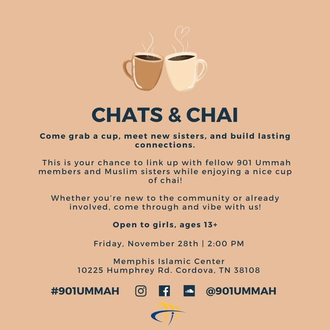 Muslim sisters Chats & Chai