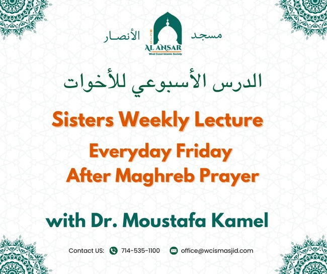 Sisters Weekly Lecture