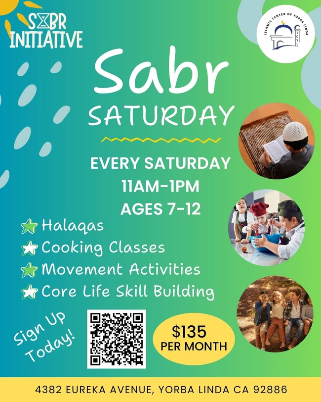 Sabr Saturday: Weekend Program for Kids 