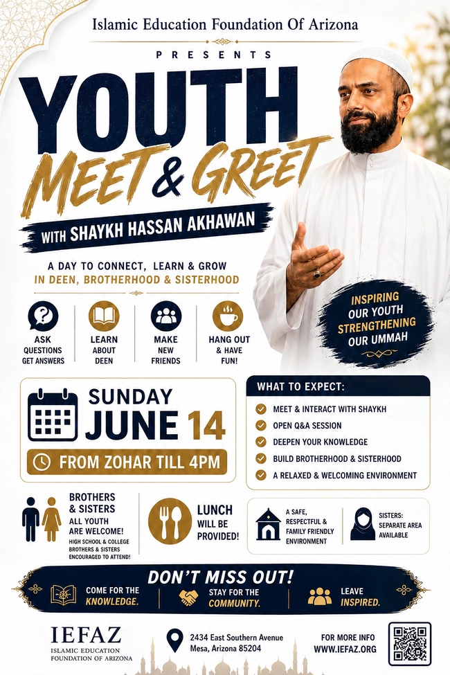 Youth Meet & Greet with Shaykh Hassan Akhawan