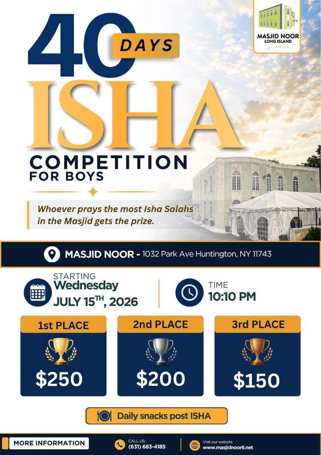 40 Days Isha Competition