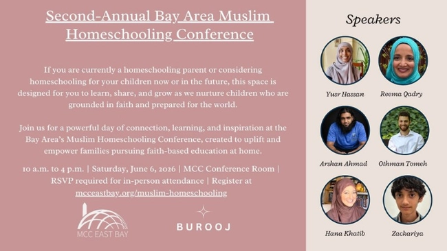 Second-Annual Bay Area Muslim Homeschooling Conference