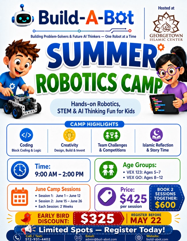 Build-A-Bot Summer Robotics Camp - Session 2