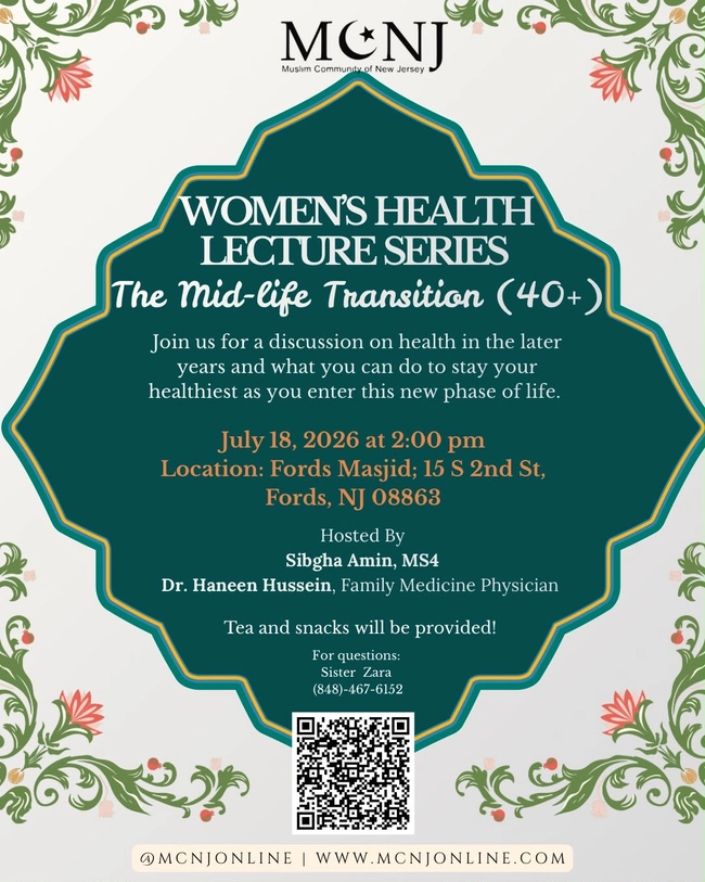 Women's Health Lecture Series: The Mid-life Transition (40+)