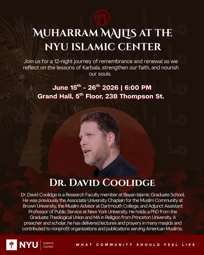 Muharram Majlis at the NYU Islamic Center