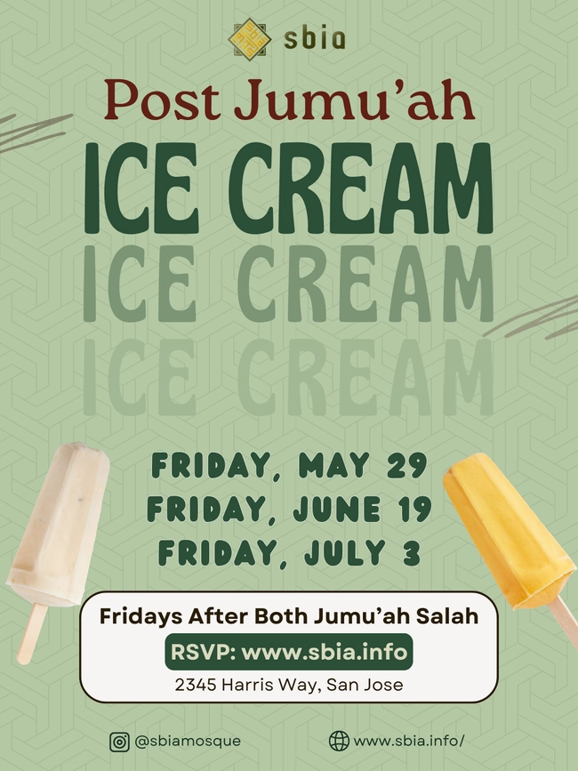 Post Jumu’ah Ice Cream