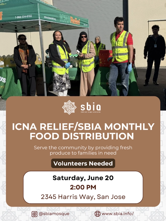 ICNA Relief/SBIA Monthly Food Distribution