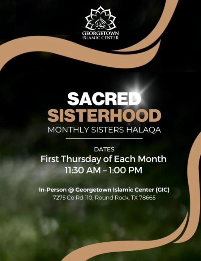 Sacred Sisterhood: Monthly Sisters Halaqa