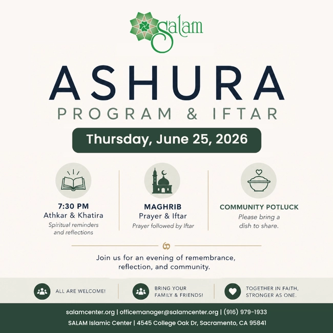 Ashura Program & Iftar