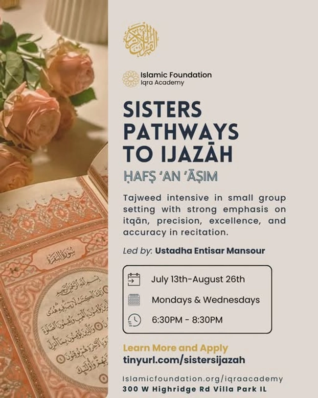 Sisters Pathways to Ijazah (Hafs 'An 'Asim)