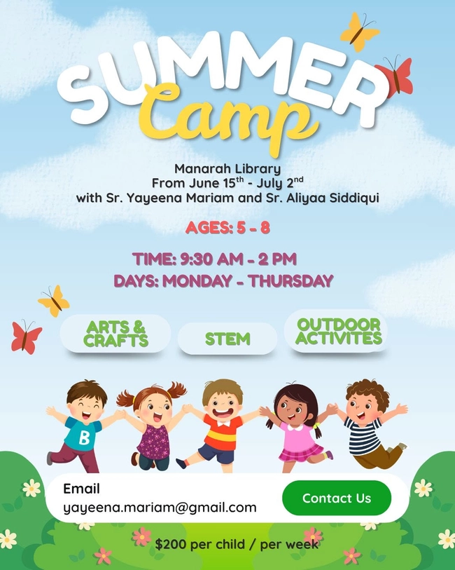 Summer Camp at Manarah Library