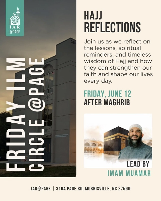Hajj Reflections - Friday Ilm Circle