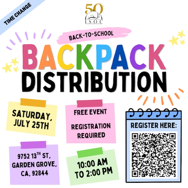 Back-to-School Backpack Distribution