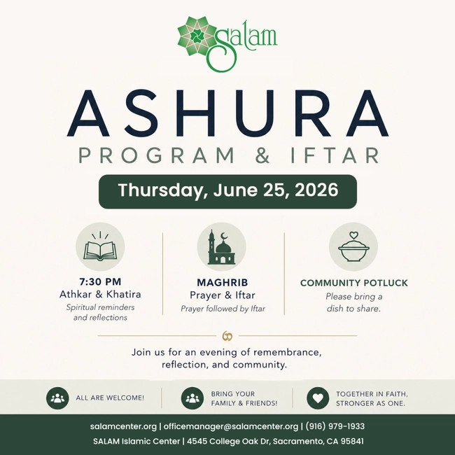 Ashura Program & Iftar